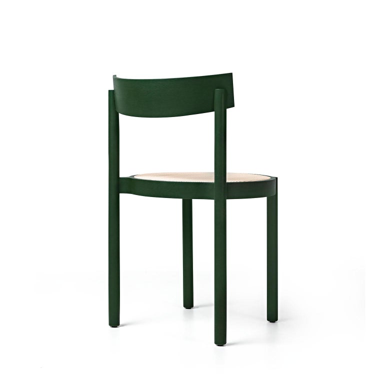 Caning Gravatá Chair in Green by Wentz, Brazilian Contemporary Design For Sale