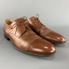 GRAVATI by ARTHUR BEREN Size 11 Tan Leather Lace Up Shoes
