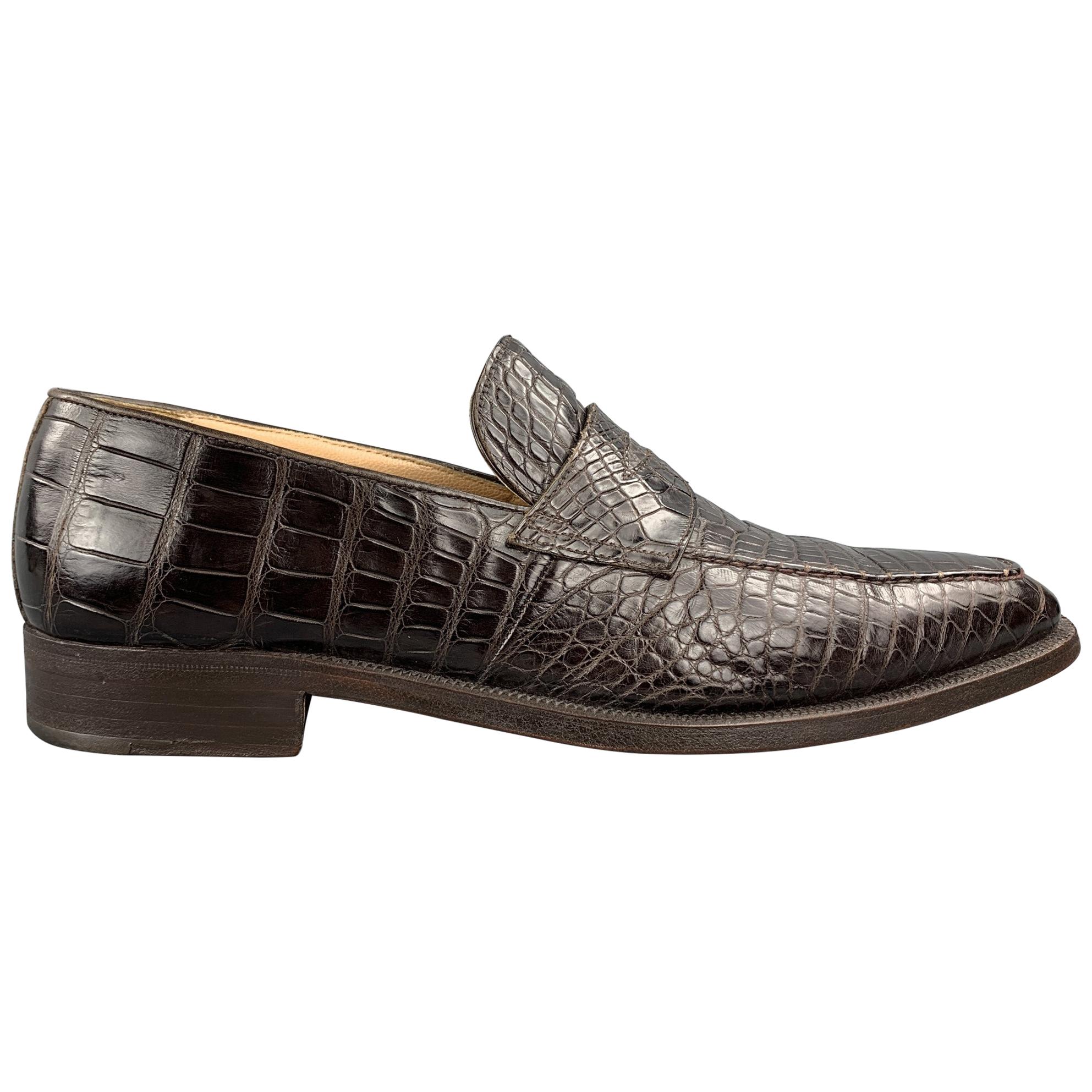 gravati crocodile loafers