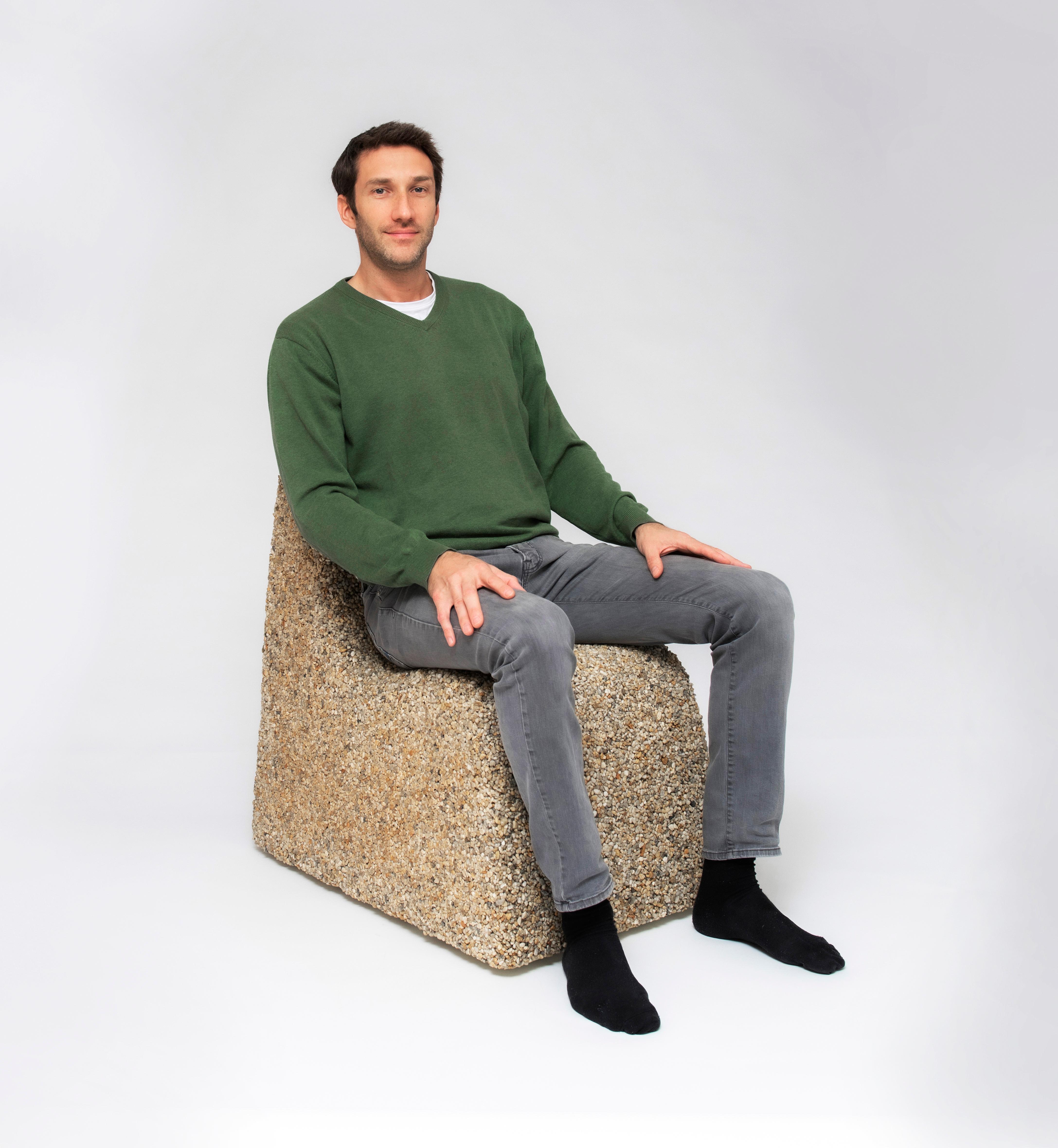 Modern Gravel Chair by Philipp Aduatz For Sale