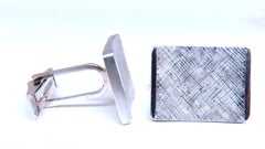 Manschettenknöpfe mit Graver Cross Hatch 14kt 12475