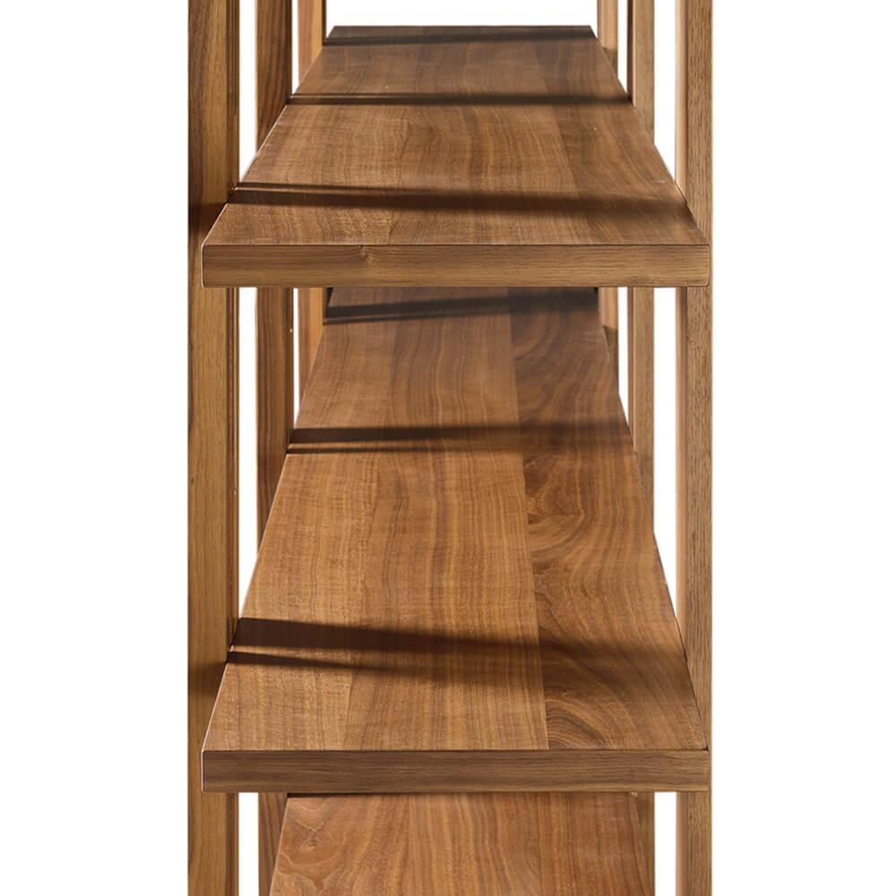 Modern Gravità Solid Wood Library, Walnut in Hand-Made Natural Finish, Contemporary For Sale