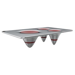 "Gravitazione" Coffee Table With Mirror Polish Stainless, Handcrafted, Istanbul