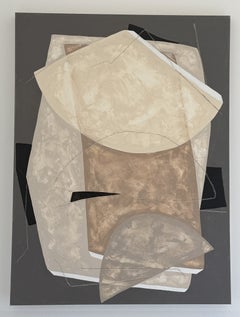 "Gravity" Abstrakte Mixed-Media-Malerei auf Leinwand von Louis Shields, 2018