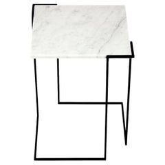 Gravity, Carrara Marble Side Table