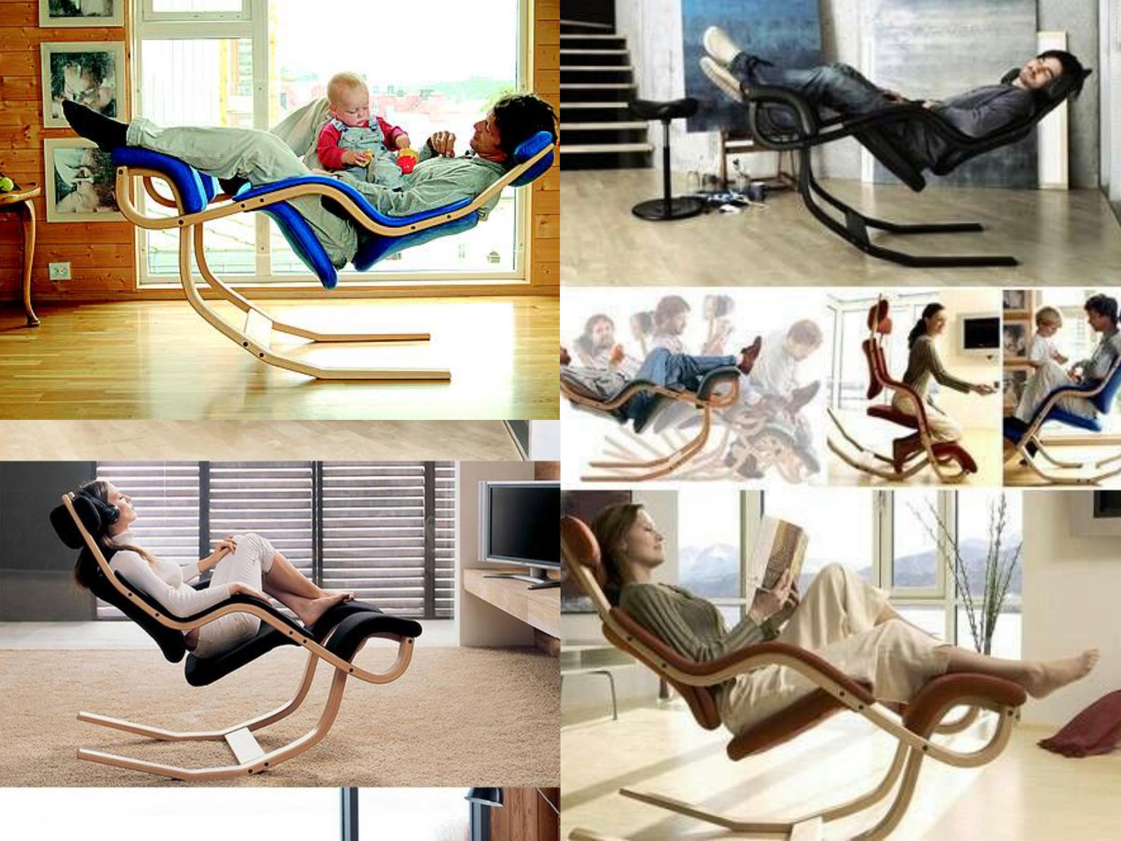 The Gravity chair is a design by Peter Opsvik for Stokke Mobler, Sweden 1984

This balancing lounge chair/daybed is a new and exciting experience for the user who uses it
This Gravity Balans chair is designed so that one can get through the