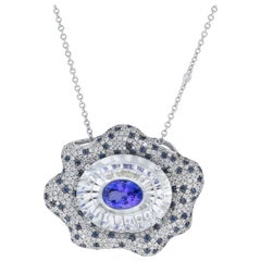 Gravity Collection Tanzanite White Topaz Sapphire Diamond Gold