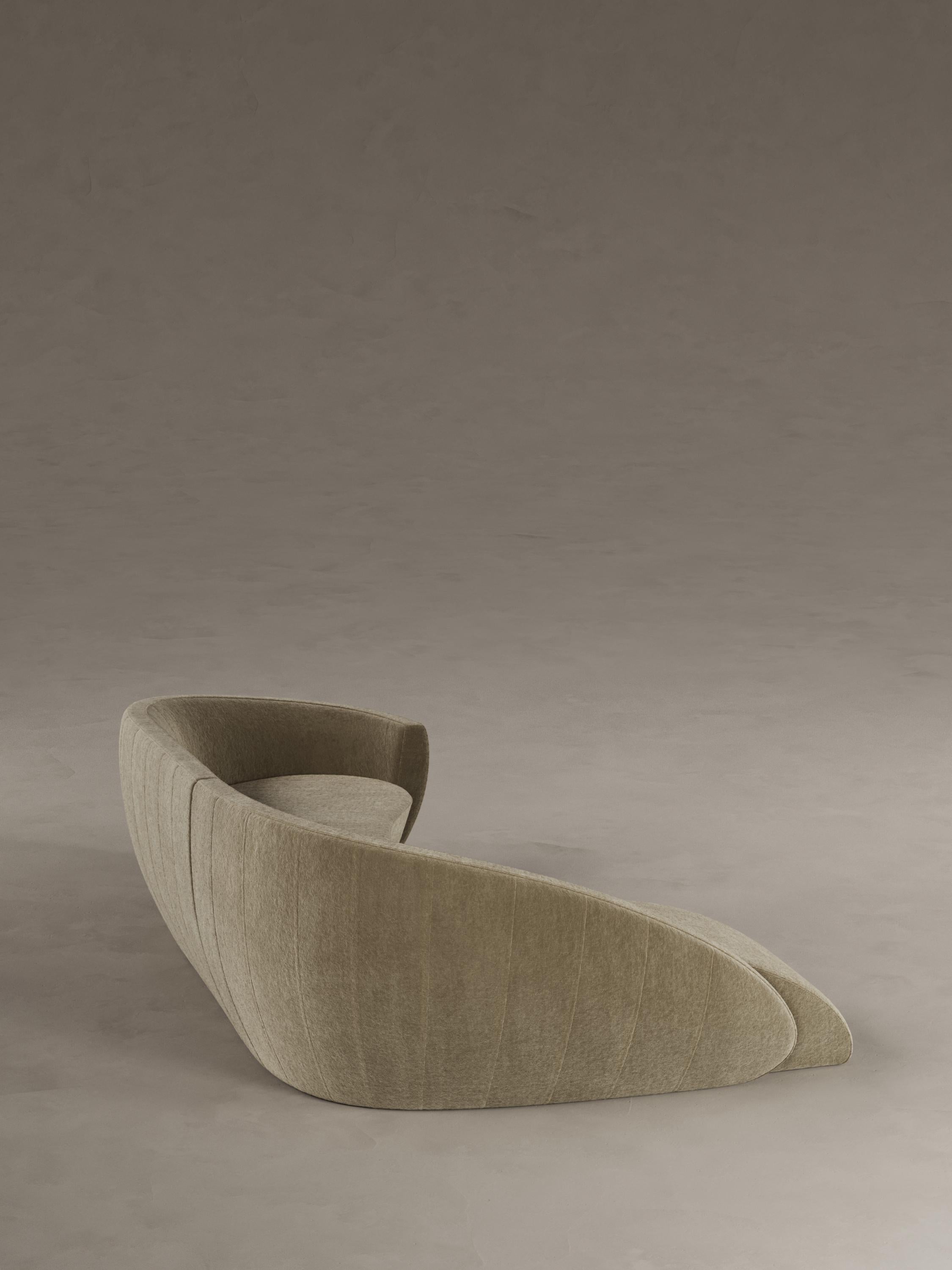 European Moder Mid Century Handmade Gravity Corner sofa For Sale