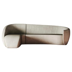 Moder Mid Century Handmade Gravity Corner sofa