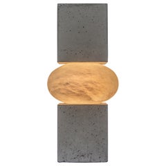 Gravity Decorative Table Lamp in Concrete 
Alabaster by Amarist Studio