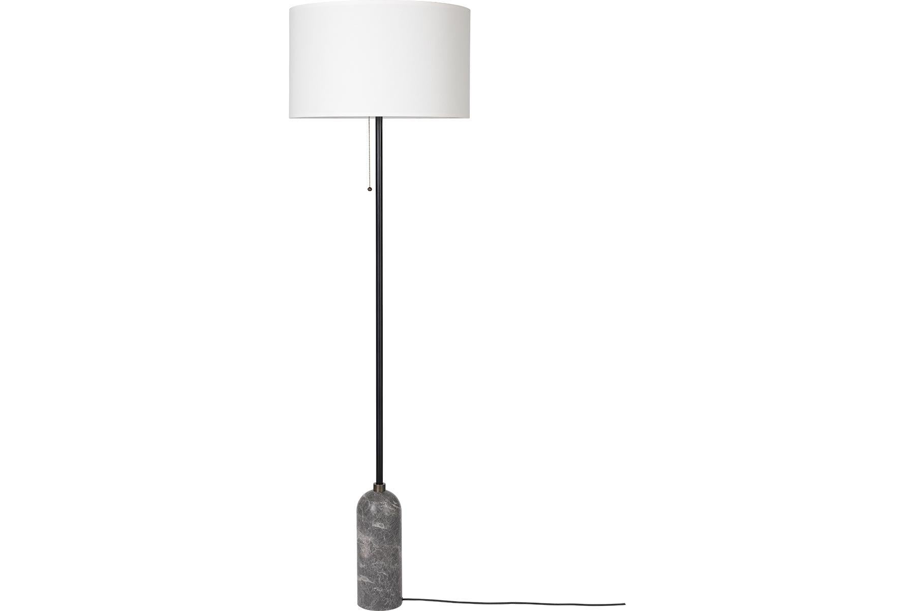 Post-Modern Gravity Floor Lamp, Grey Marble