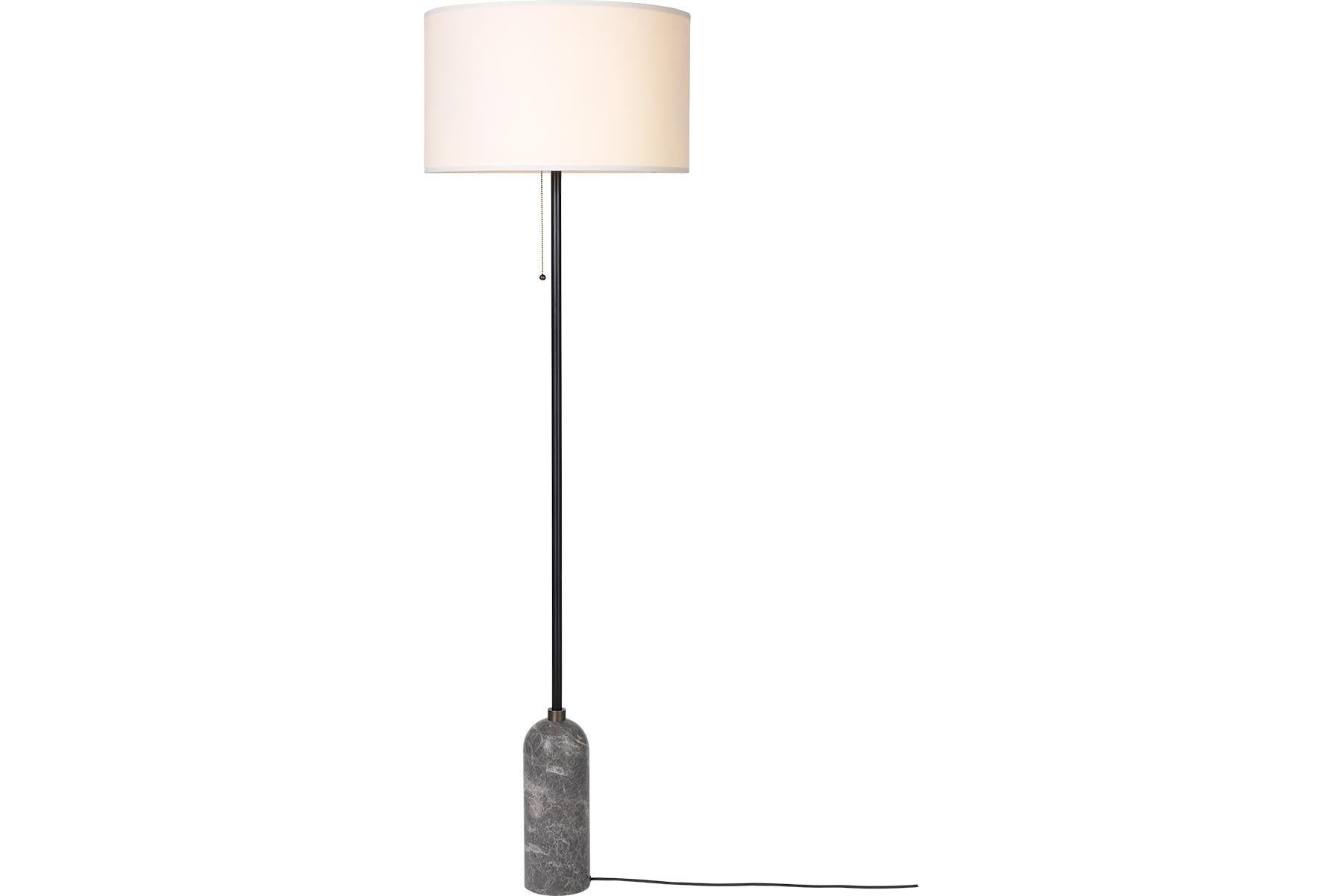 Dutch Gravity Floor Lamp, Grey Marble