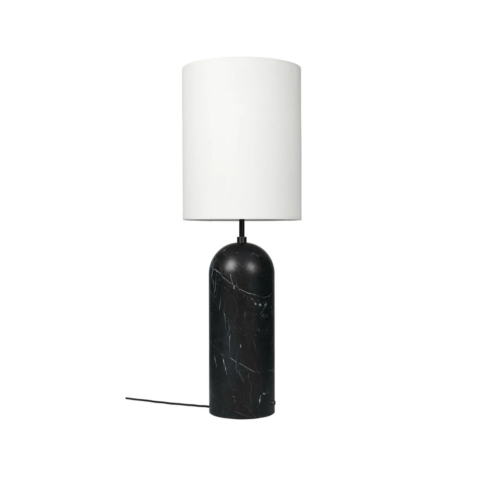 Gravity Floor Lamp - XL High, Black Marble, Canvas For Sale 2
