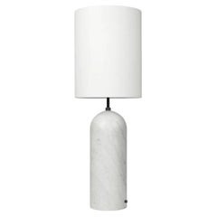 Gravity Floor Lamp - XL High, White Marble, White