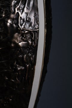 Gravity Sconce in White Cast Bronze by William Guillon