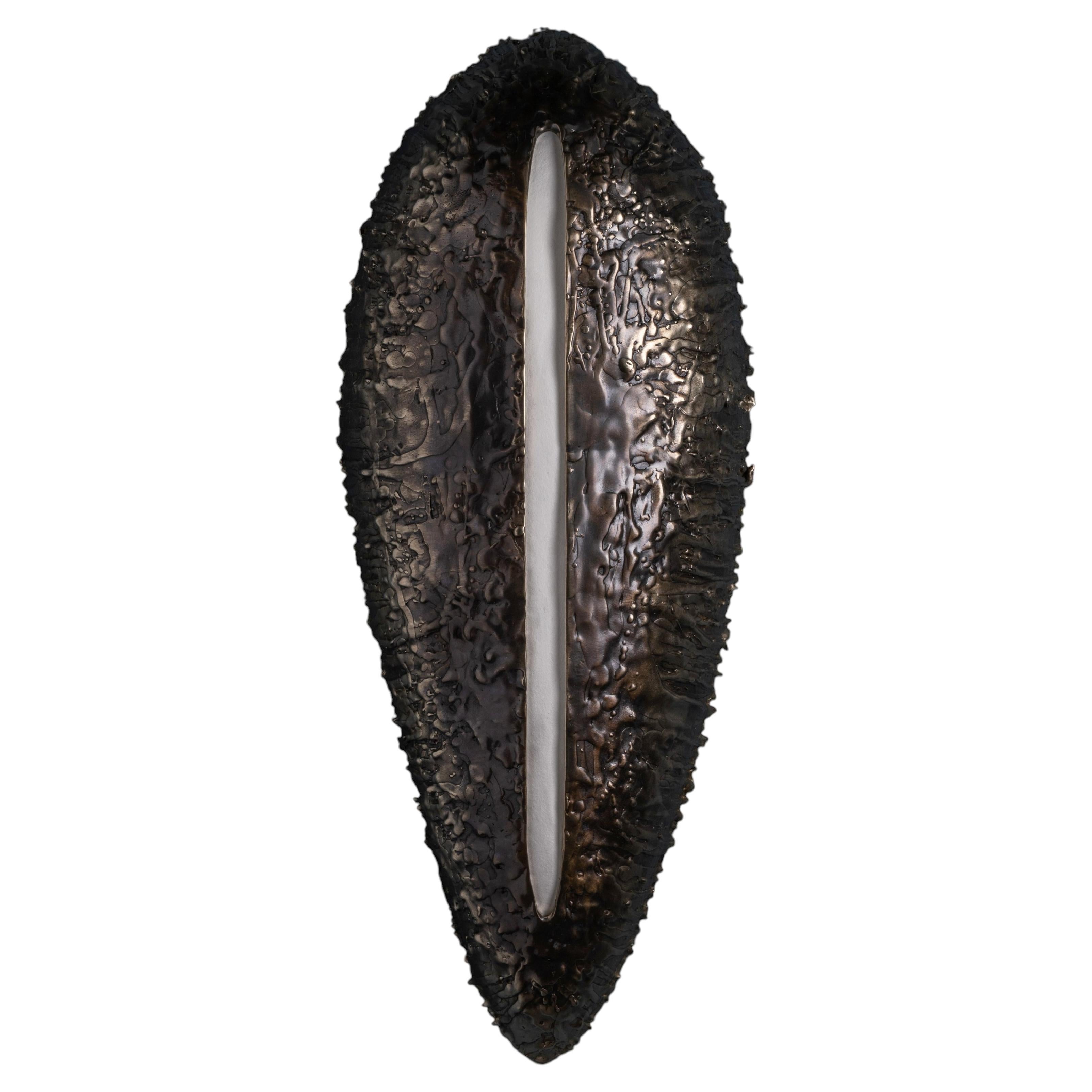 Gravity Sconce in White Cast Bronze by William Guillon For Sale