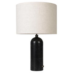 Gravity Table Lamp, Large, Black Marble, Canvas