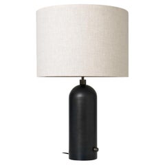 Gravity Table Lamp, Large, Black Marble, White