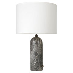 Gravity Table Lamp - Large, Grey Marble, Canvas