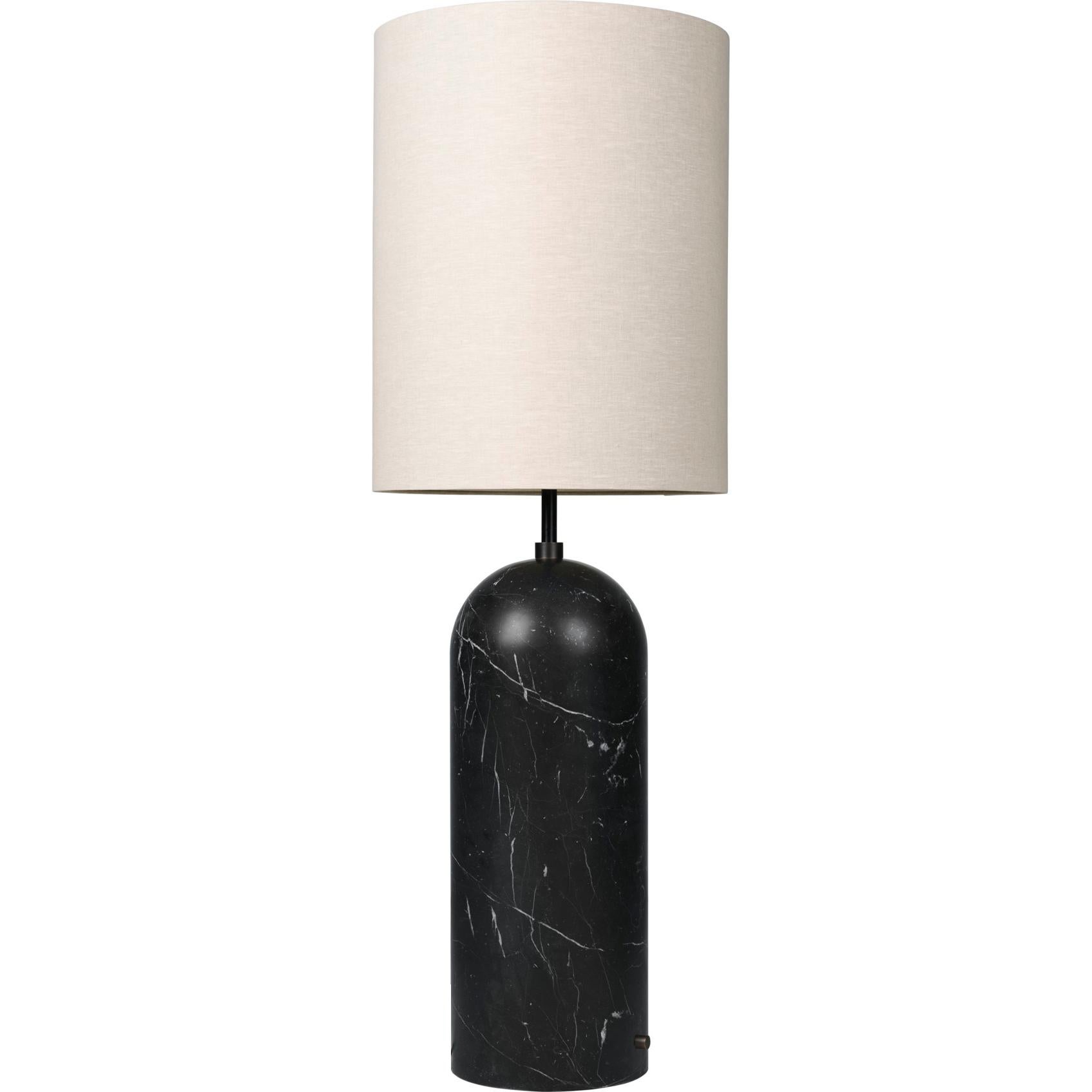 'Gravity XL High' Floor Lamp for Gubi in Black Marble with White Shade For Sale 6