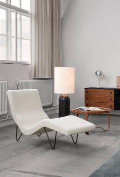 'Gravity XL High' Floor Lamp for Gubi in Black Marble with White Shade