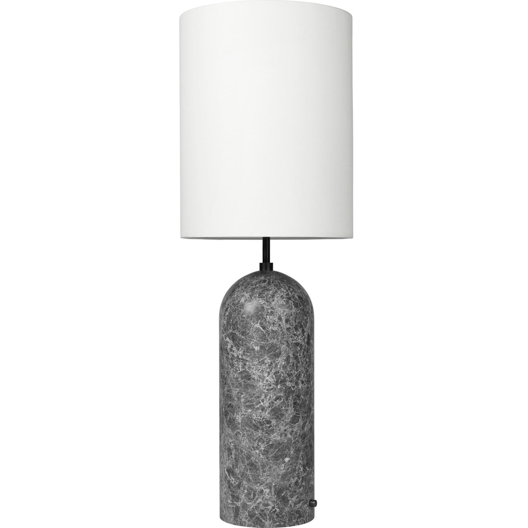 „Gravity XL High“ Stehlampe für Gubi aus grauem Marmor mit Leinwandschirm im Angebot 7