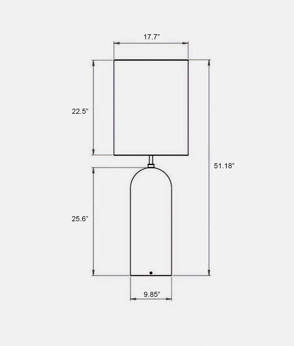 Contemporary 'Gravity XL High' Floor Lamp for Gubi in White Marble with White Shade For Sale