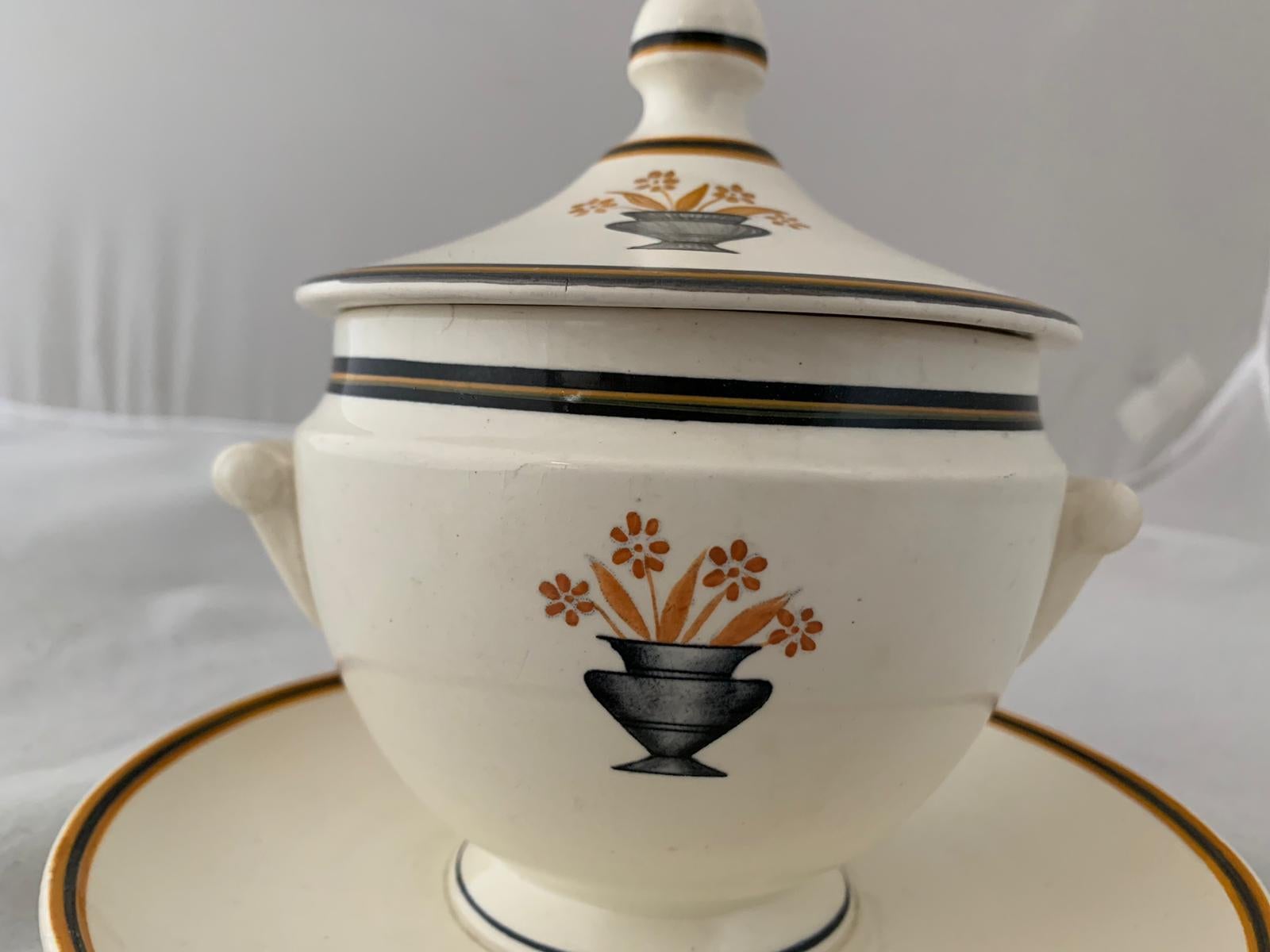 Mid-20th Century Gravy Boat by Gio Ponti for Richard Ginori, 1930s For Sale
