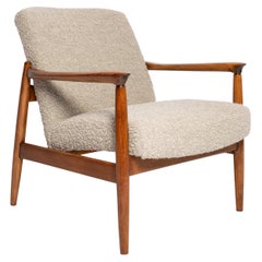Sillón de lana de alpaca gris de Vintola Studio, Mid Century Silla Edmund Homa