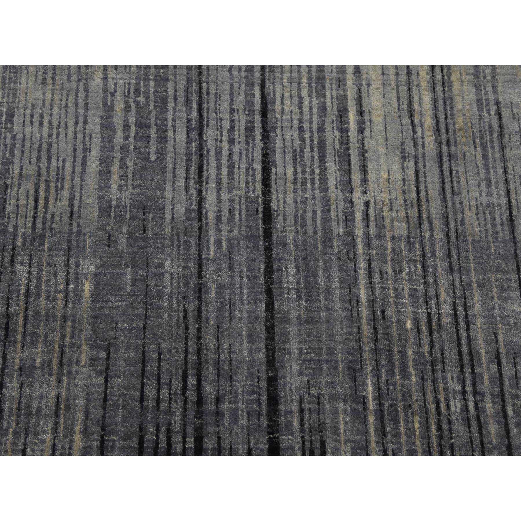 Handgeknüpfter moderner übergroßer orientalischer Teppich in Grau und Schwarz in Ombre-Design aus Wolle in Übergröße im Angebot 2