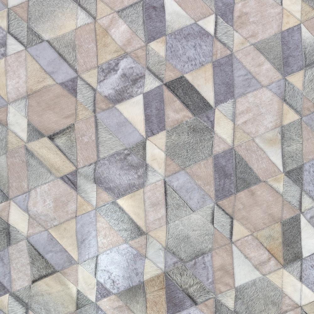 Alfombra de piel de vaca y viscosa Selva personalizable gris y caramelo grande Cuero de vaca en venta