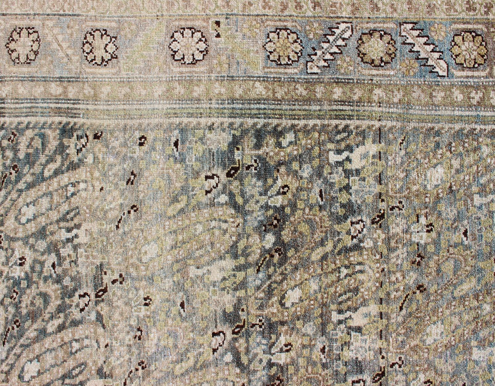 Gray and Earth Tones Paisley Design Gallery Malayer Rug with Paisley Design 2