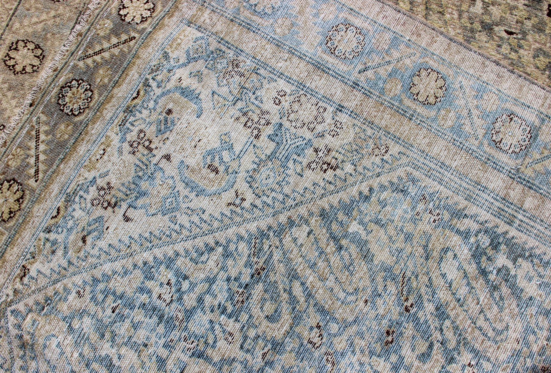 Gray and Earth Tones Paisley Design Gallery Malayer Rug with Paisley Design 5