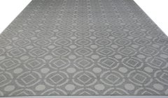 Gray and Ivory Pattern Rug