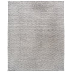 Indischer Teppich mit weißen und weißen Diamanten