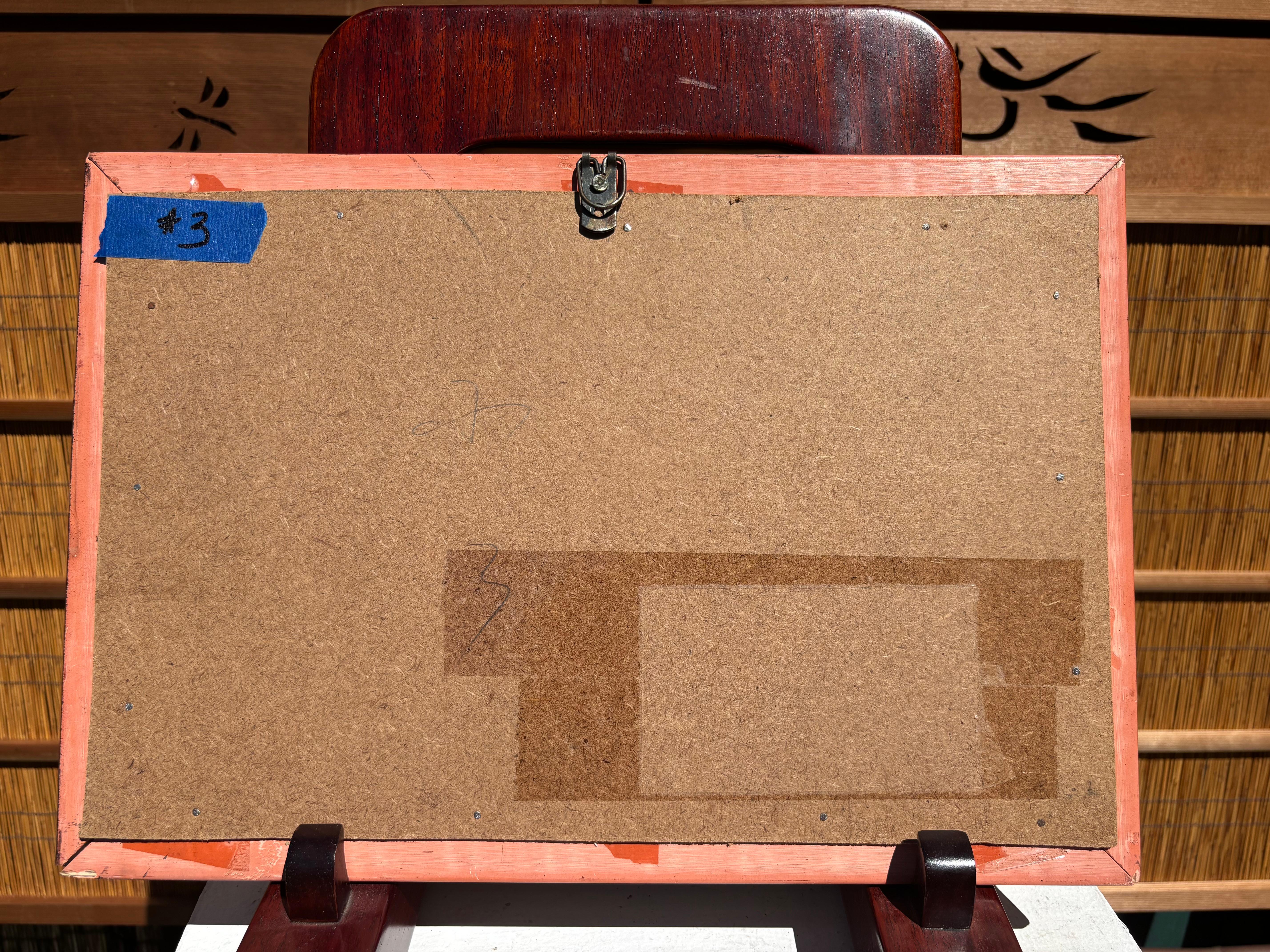 Graue und weiße Landschaftsmalerei Meer & Berge Fine Works of Art Signiert im Angebot 2