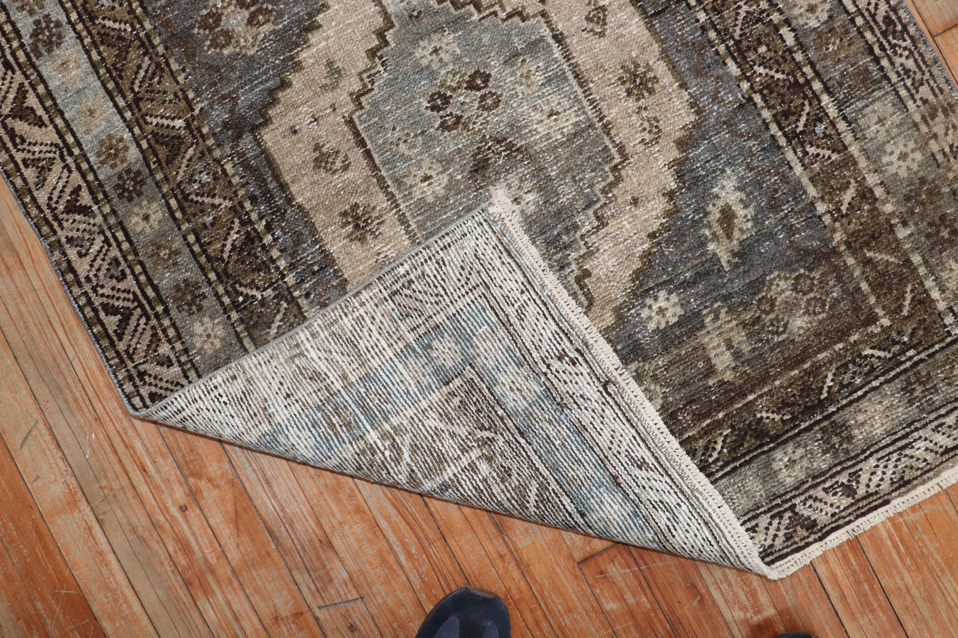 Antiker persischer Malayer-Teppich, graugrau (Persisch)
