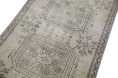 Gray & Beige Vintage Turkish Runner 3' x 10'