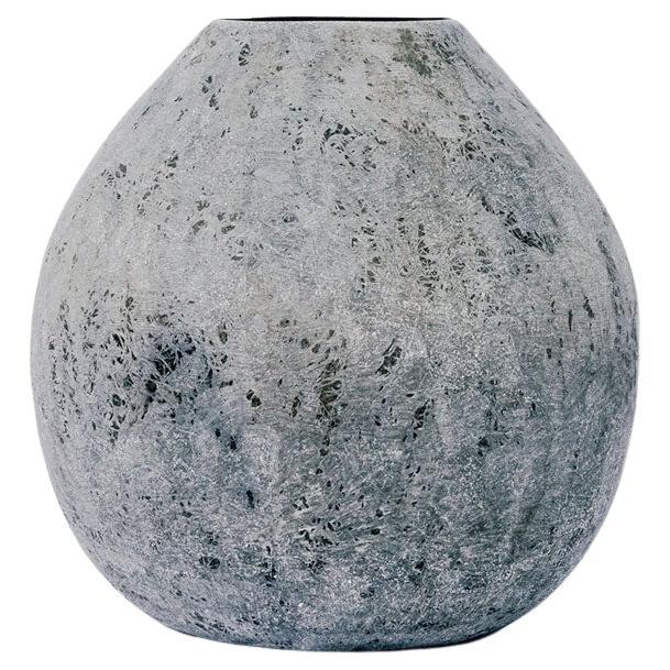 Vase ampoule bulbe en résine brute noire grise Imperfetto en vente