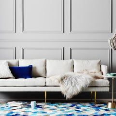 Gray Blue and Green Customizable Angulo Blue Runner Large