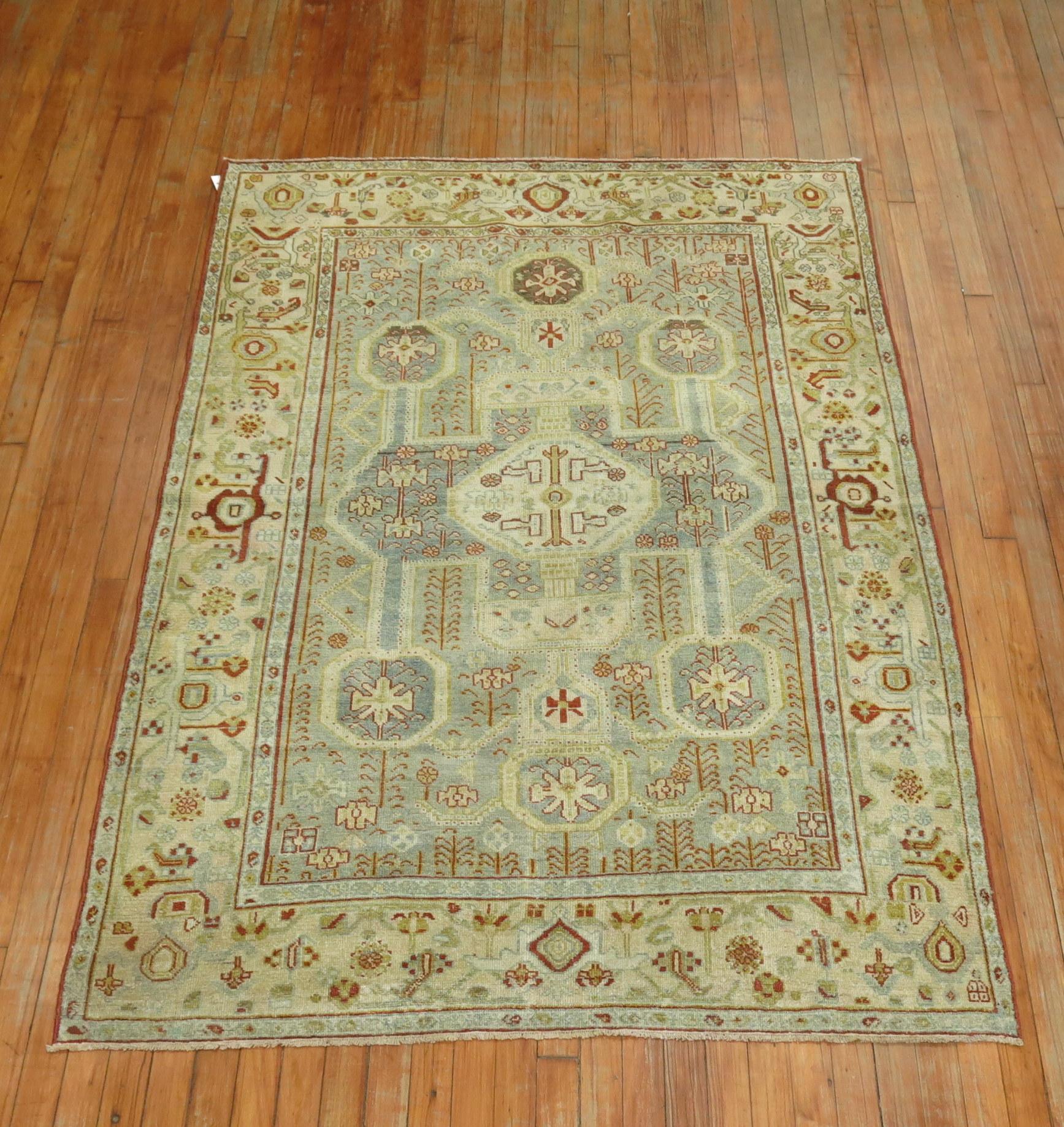Highly antique early 20th century Persian Malayer accent rug.

Measures: 4'5” x 6'4”.
 
  