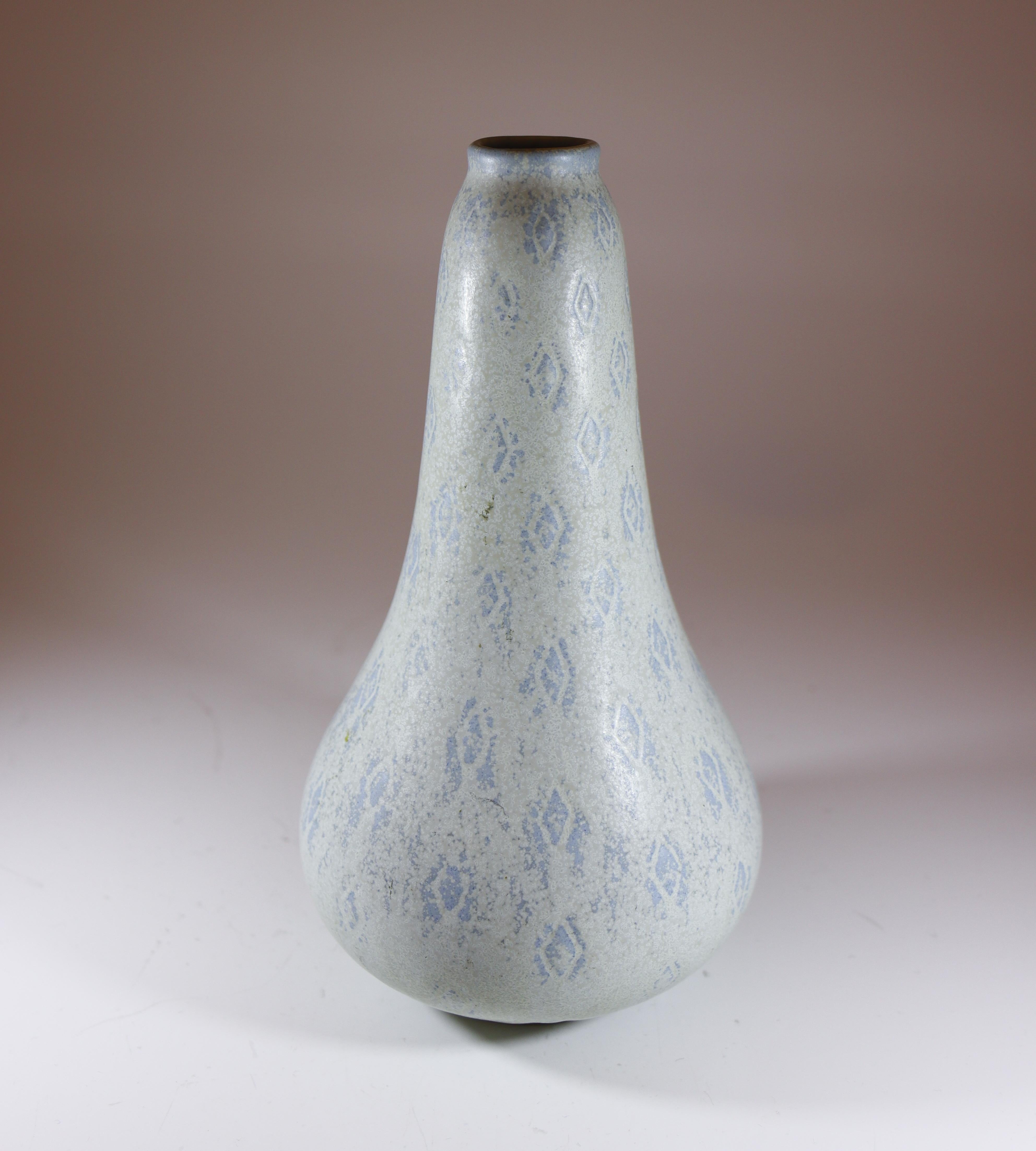 XX secolo Vaso grigio e blu, Gunnar Nylund, Rörstrand, Scandinavo del Medio Evo in vendita