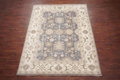 Gray-Blue Vegetable Dyed Oushak