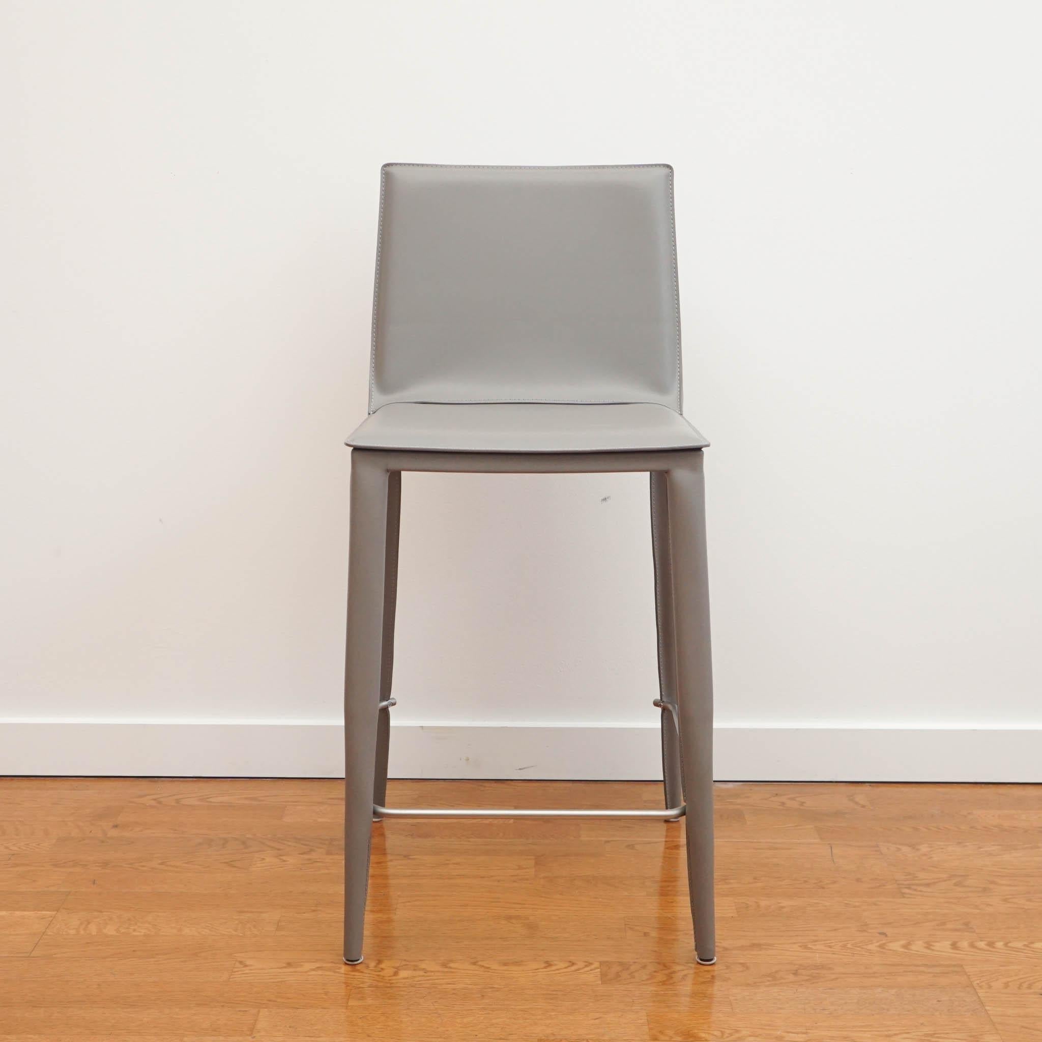 Gray Bottega Counter Stool For Sale 4