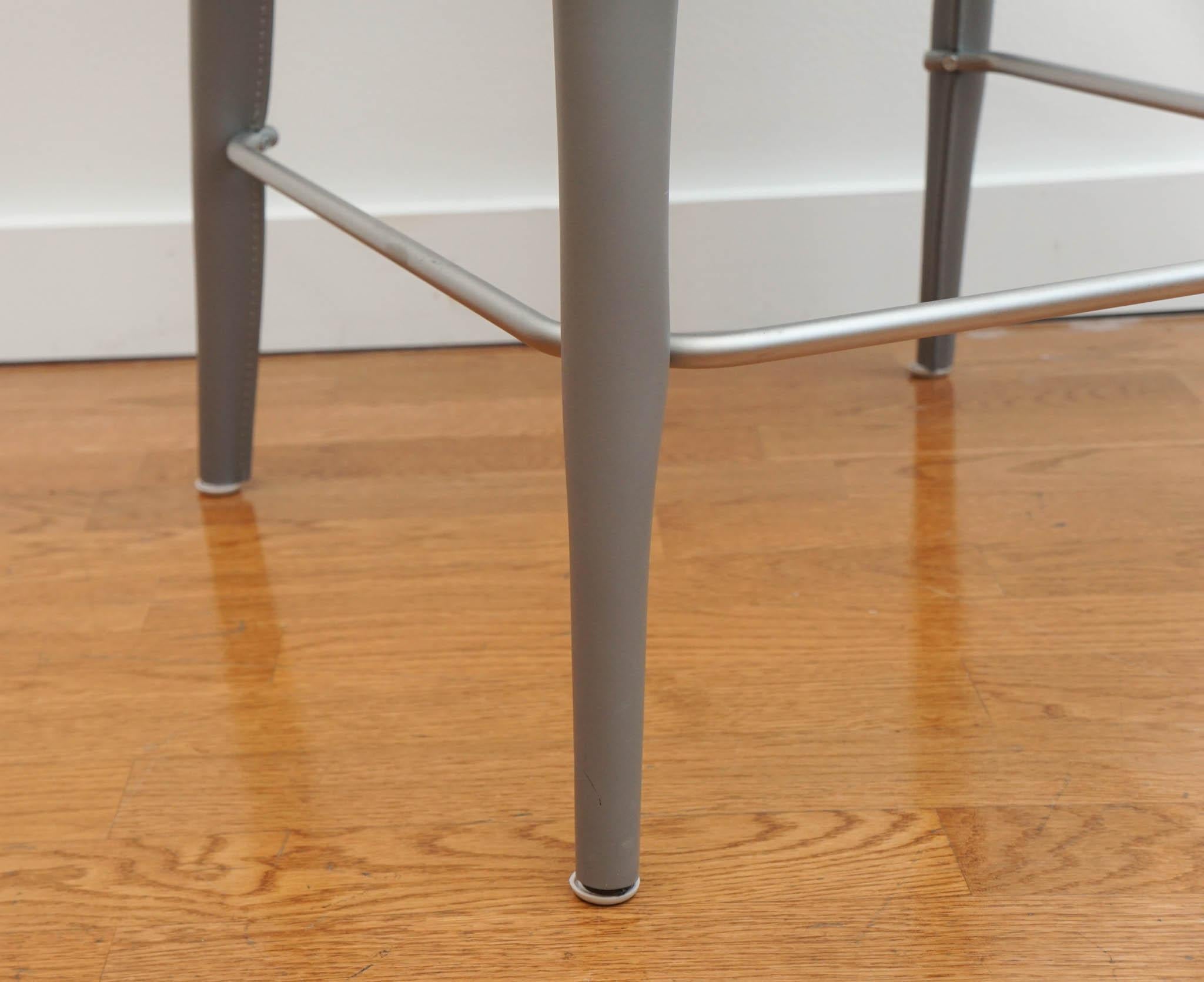 Contemporary Gray Bottega Counter Stool For Sale