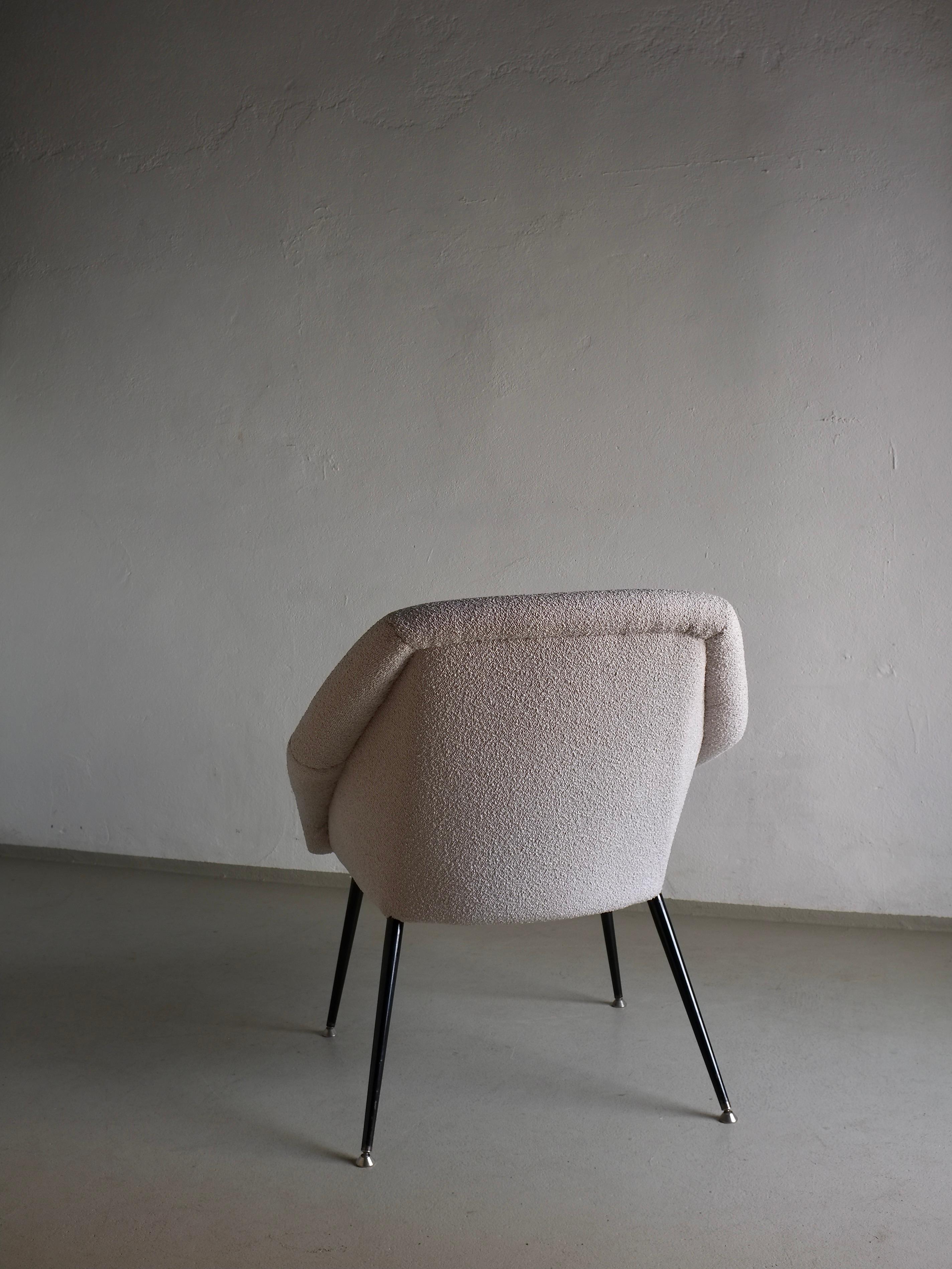Sillón Boucle Shell Gris, Alemania, años 60 en Bueno estado para la venta en Rīga, LV
