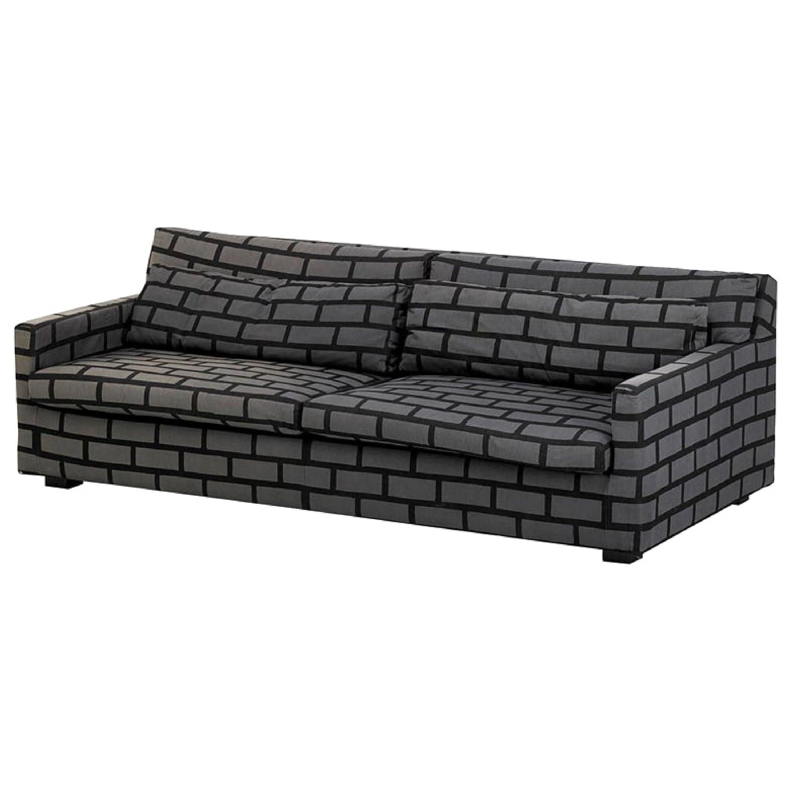 Textile Gray Brick & Mortar Sofa, Rich Woods & Seb Wrong, Established & Sons, UK, 2009 For Sale