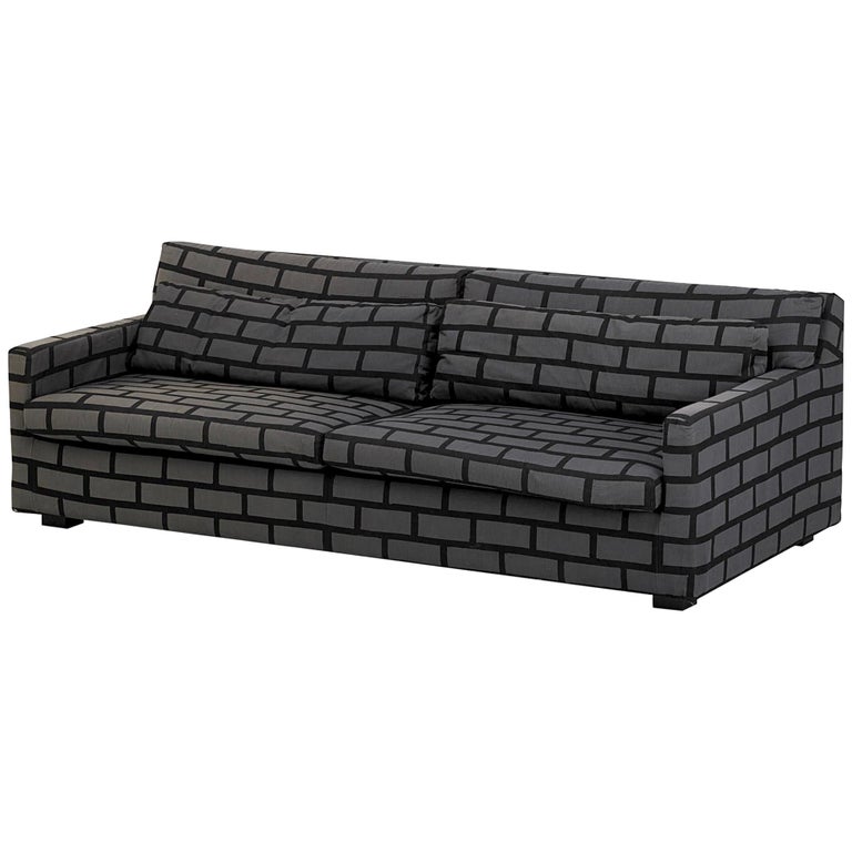 Gray Brick and Mortar Sofa Rich Woods and Seb Wrong Established and Sons UK 2009