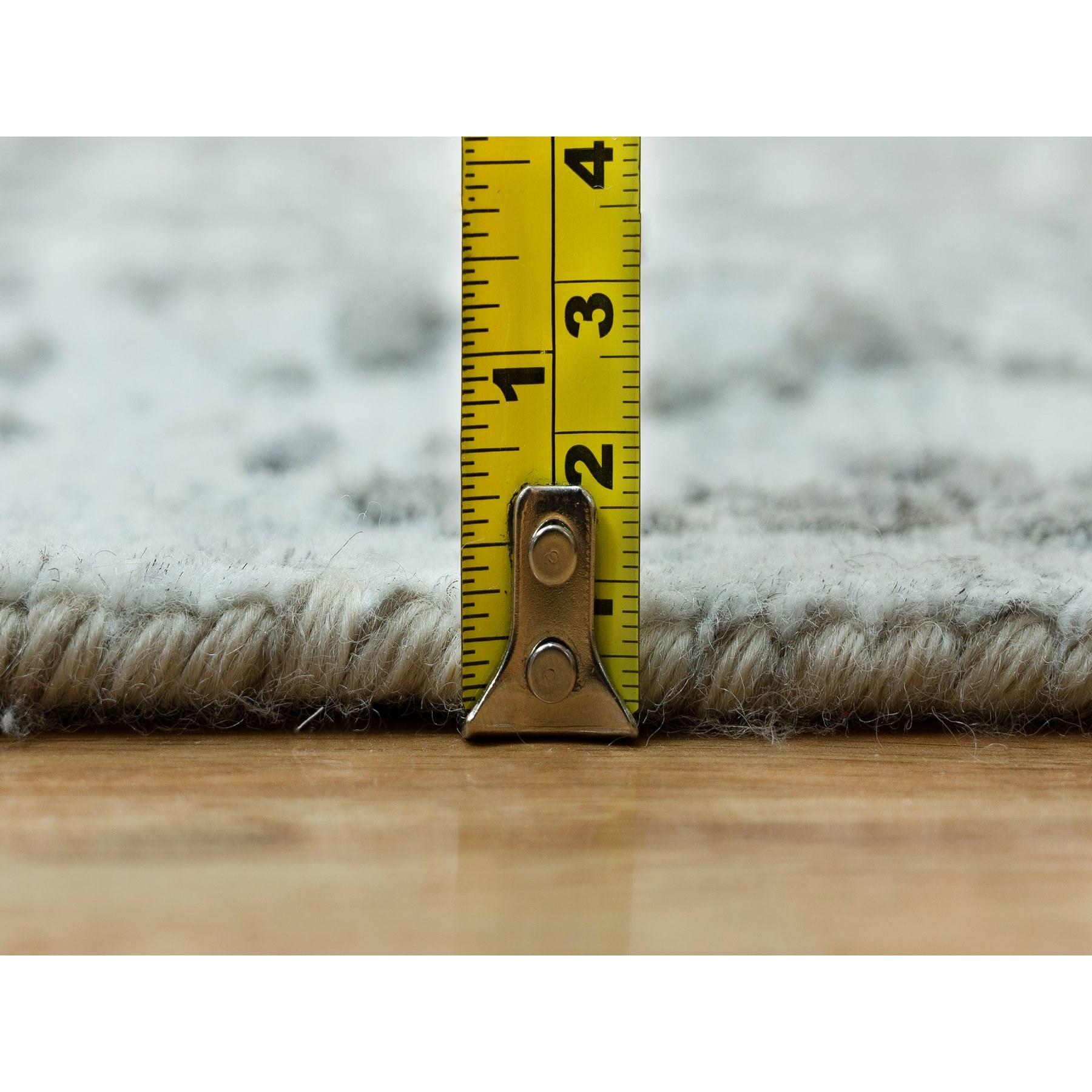 Tappeto orientale in lana e seta Gray Broken Persian Design Annodato a mano 8'0