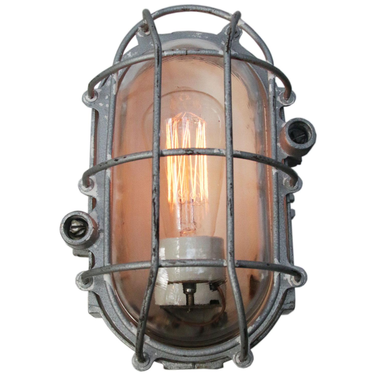 Industrial wall or ceiling lamp
cast aluminum, clear glass

For use inside

Weight: 2.75 kg / 6.1 lb

Priced individual item. All lamps have been made suitable by international standards for incandescent light bulbs, energy-efficient and LED